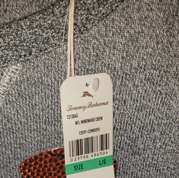 New w Tags Tommy Bahama Dallas Cowboys Sweatshirt - Picture 4 of 4